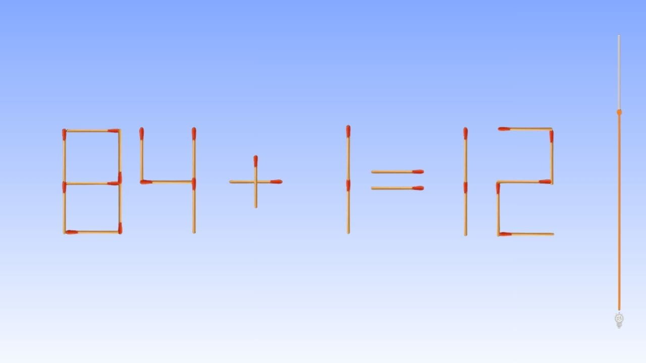 Can You Solve This Matchstick Puzzle in 40 Seconds?
