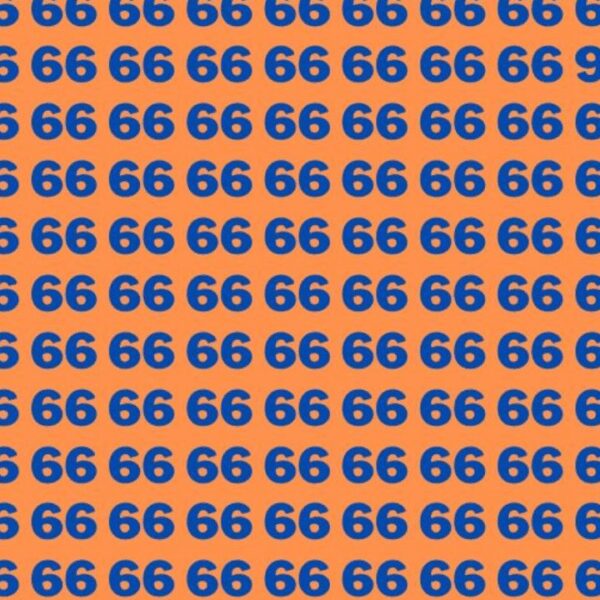 Can You Spot the Two 99s Hidden Among These 66s in 7 Seconds?