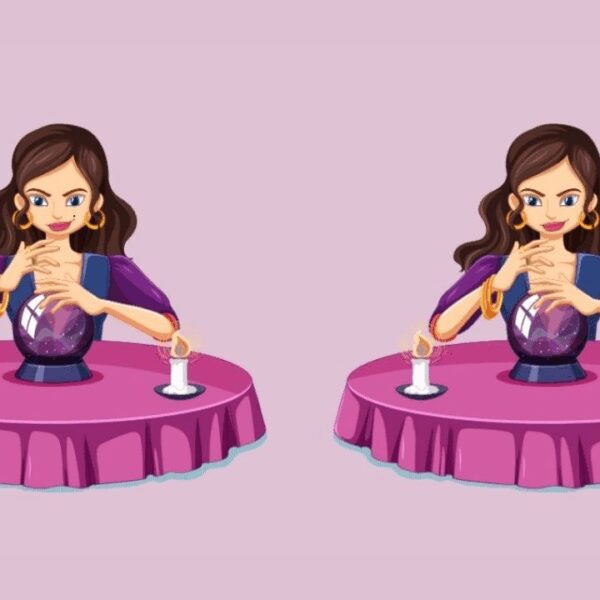 Difference game: Can you spot the 3 subtle changes in this fortuneteller scene in less than 15 seconds?