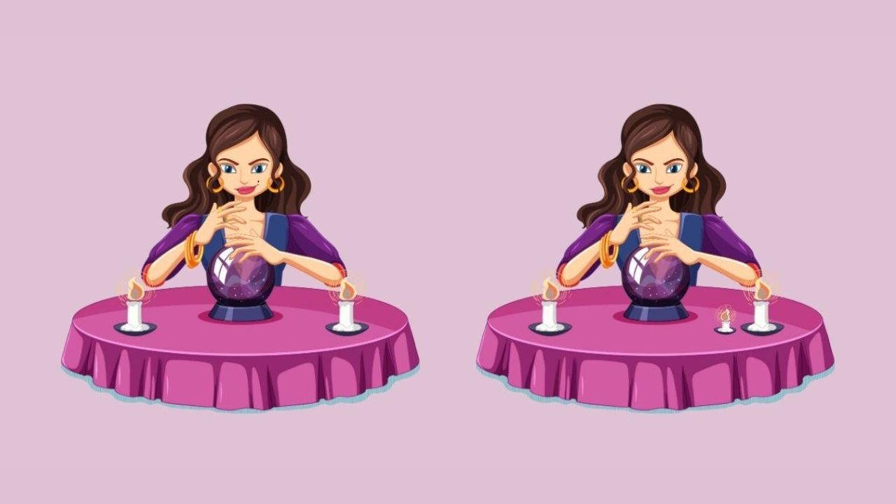 Difference game: Can you spot the 3 subtle changes in this fortuneteller scene in less than 15 seconds?