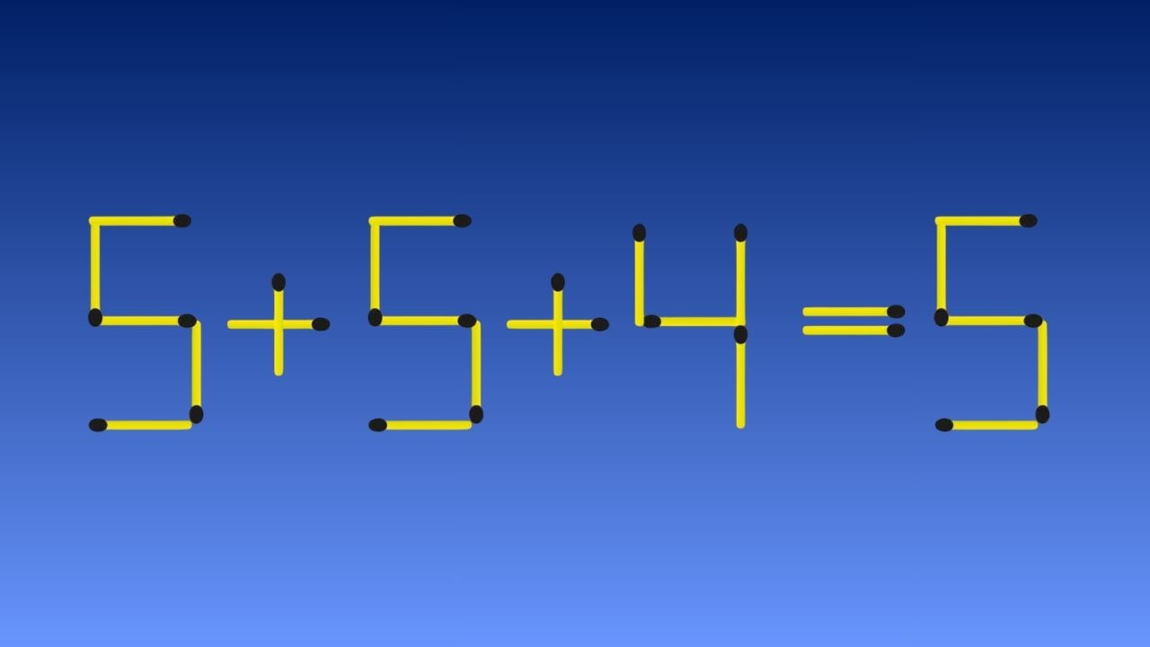 Can You Solve This Matchstick Puzzle in 25 Seconds by Moving 1 Match?