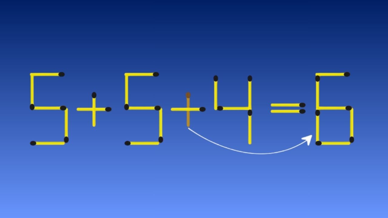 Can You Solve This Matchstick Puzzle in 25 Seconds by Moving 1 Match?