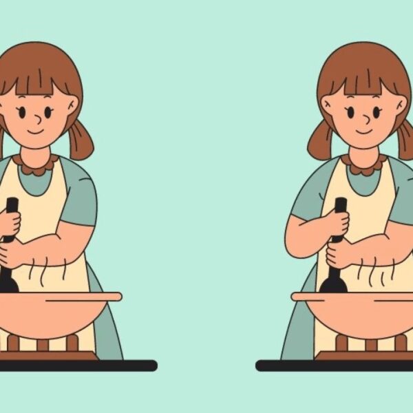 Spot the difference: Can you find 3 changes in this cooking scene in less than 12 seconds?