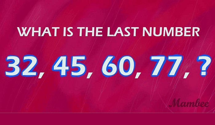 test your brain find the missing number. ​ 