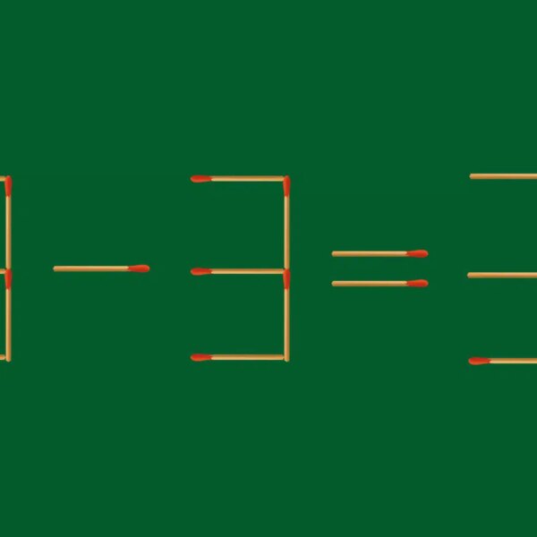 IQ Test: Solve the equation 3 – 3 = 3 by moving only 2 matches