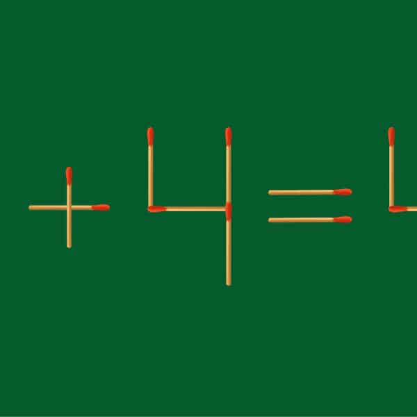 Math Puzzle: Test your IQ with this matchstick challenge – Solve it in under 20 seconds with only 1 move!