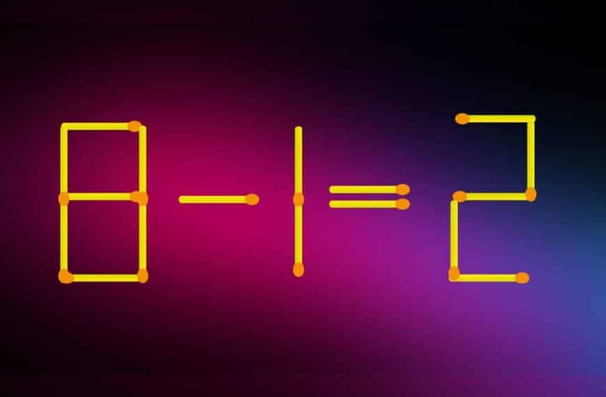 IQ test: Do you think you're a maths whiz? Move only 1 stick in under 15 seconds!
