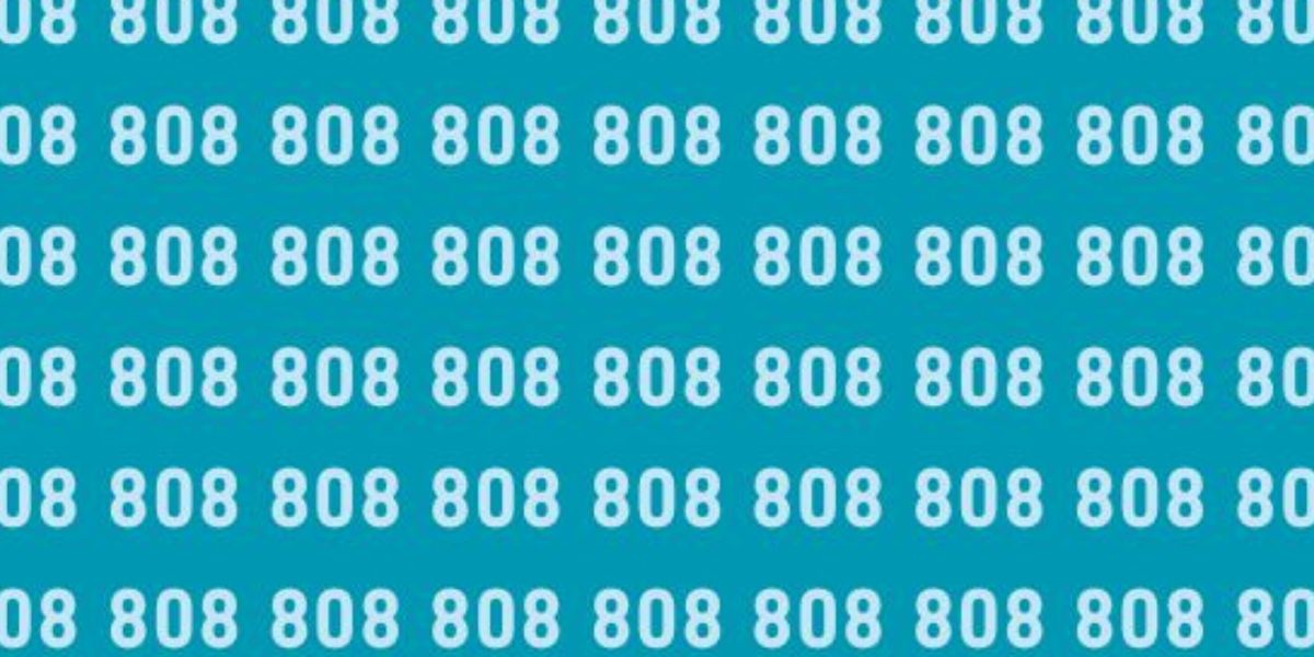 Teste visual: você consegue localizar 888 escondido em 808 em 25 segundos? Desafie apenas 10% de conquista!