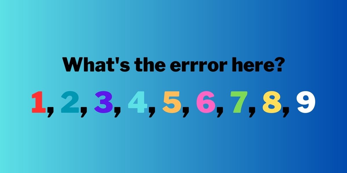 Can you find the mistake in 5 seconds? Try the latest puzzle