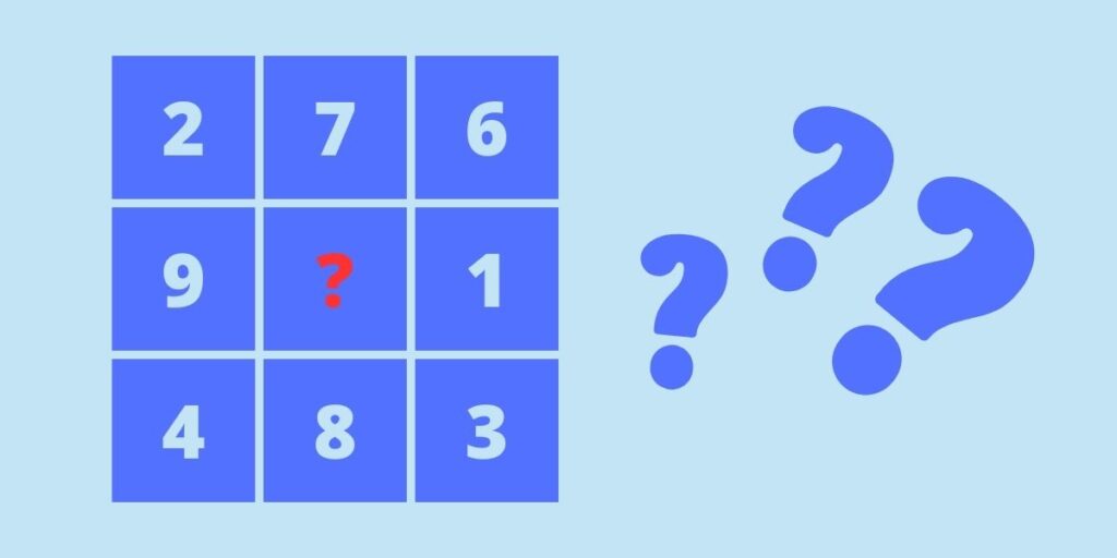 Magic Numbers Finding Bet you can't find the missing number in this magic square in under 15 ...