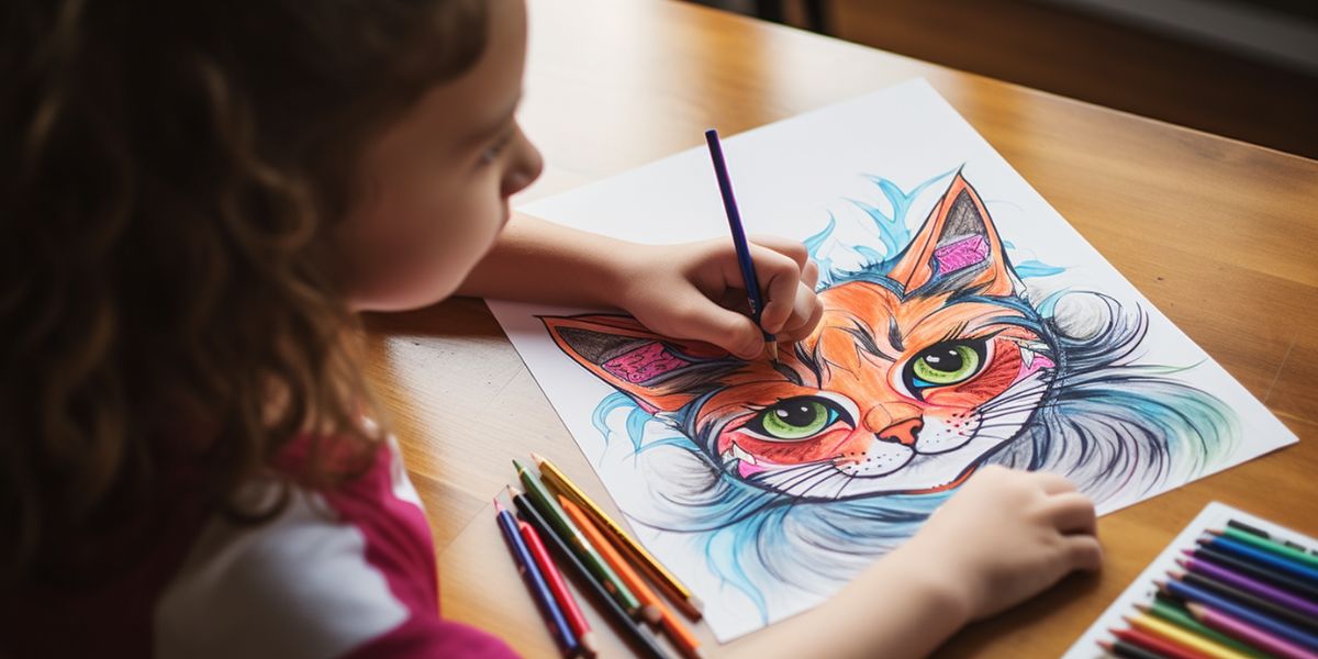 Unleash your little artist with these adorable cat-themed printable coloring pages!