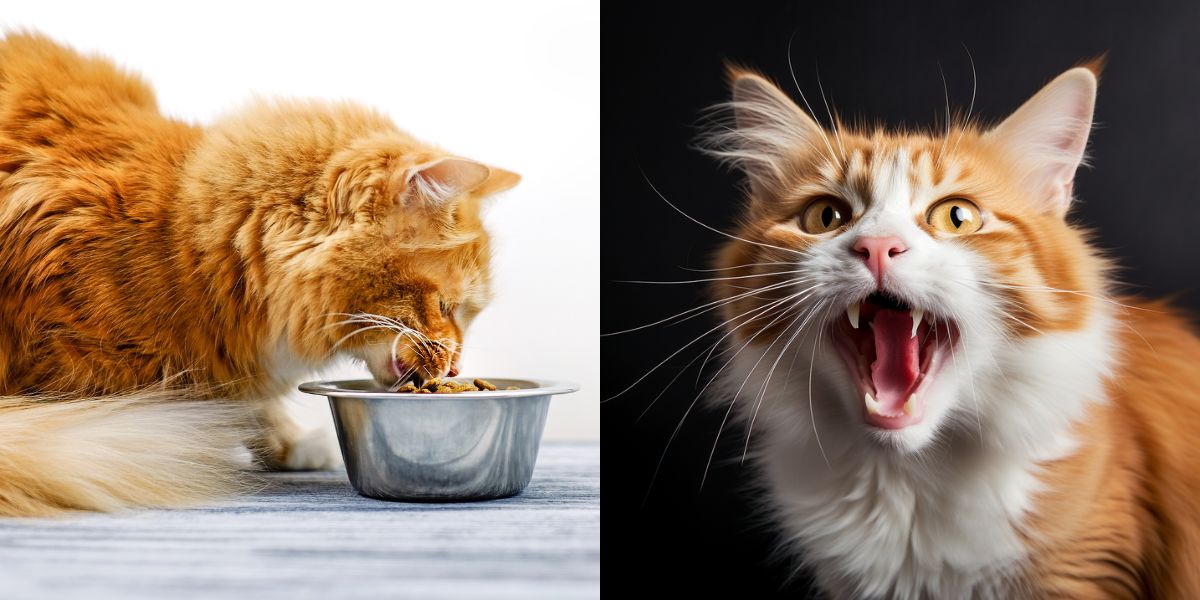 Why does your older cat moan after meals? What is he trying to tell you?