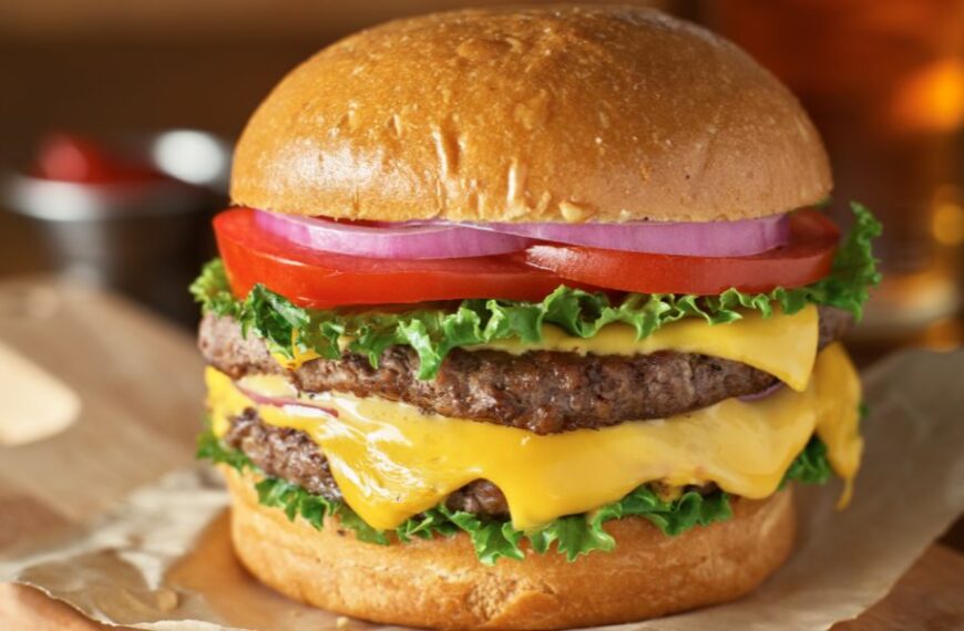 Tasty classic American hamburger recipe