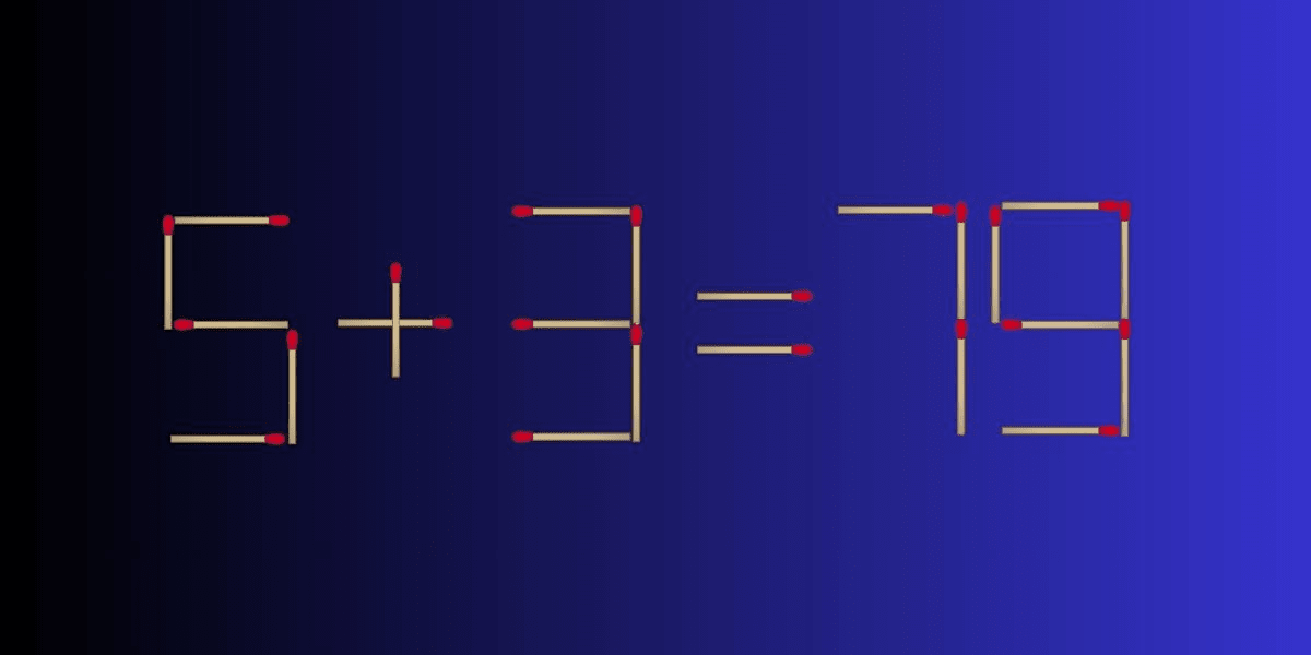 Math brain teaser: Put your IQ to the test - You have 20 seconds to move 2 matches and solve the equation.