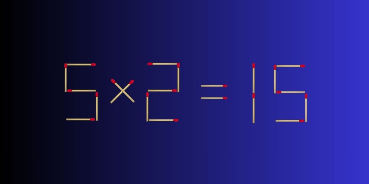 Math brain teaser: Can you solve this equation by moving just 1 matchstick in less than 15 seconds?