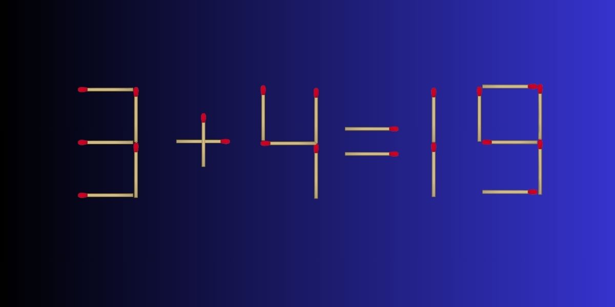 Math brain teaser: move just 1 matchstick to prove your high IQ in under 20 seconds!