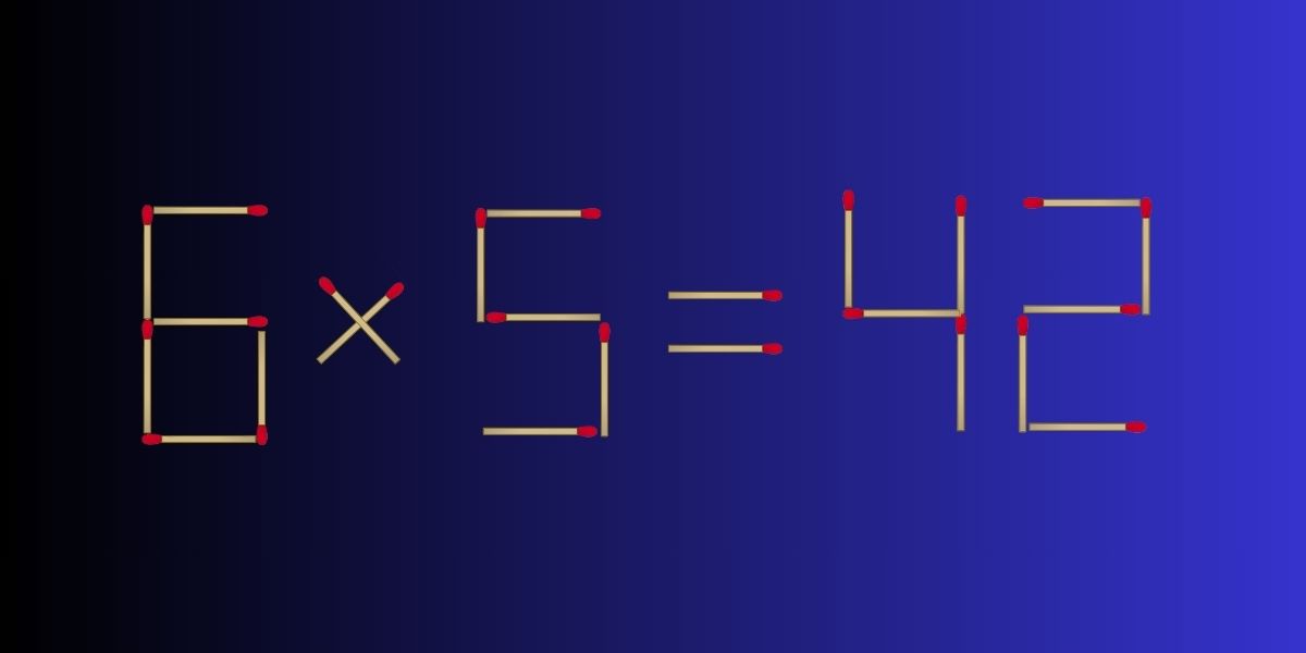 Math brain teaser: Only those with a high IQ can solve this 3-matchstick puzzle in under 25 seconds!