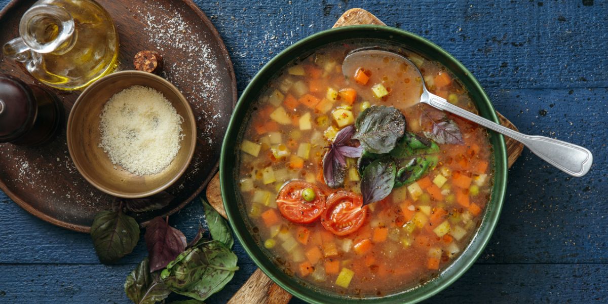 Easy and hearty autumn minestrone soup for busy weeknights