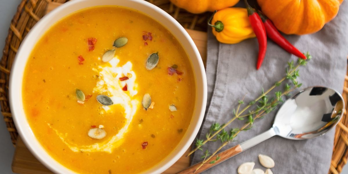 Kick up the heat with this fiery pumpkin soup recipe