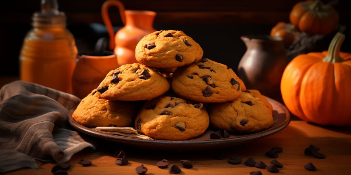 Fall in love with these pumpkin chocolate chip cookies