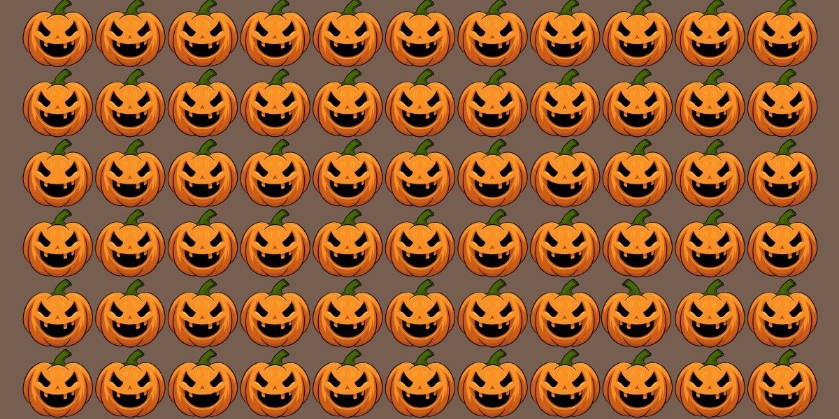 Can you spot the 4 odd Halloween pumpkins in under 20 seconds? Test your eyes with this thrilling challenge!