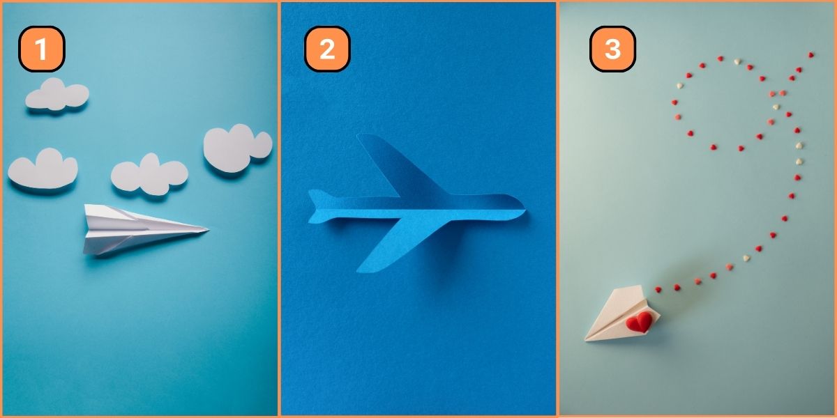 Personality test: Find out if your inner child or serious adult is in control! Choose a paper airplane!