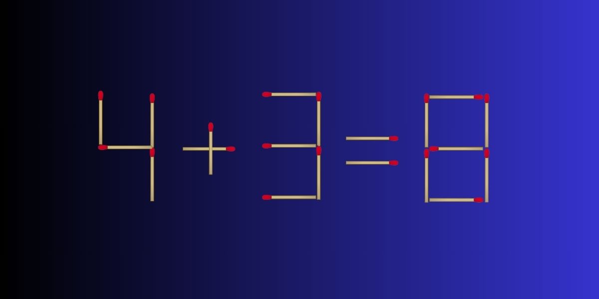 Can you ace this 20-second challenge? Move just 2 matchsticks and solve the puzzle!