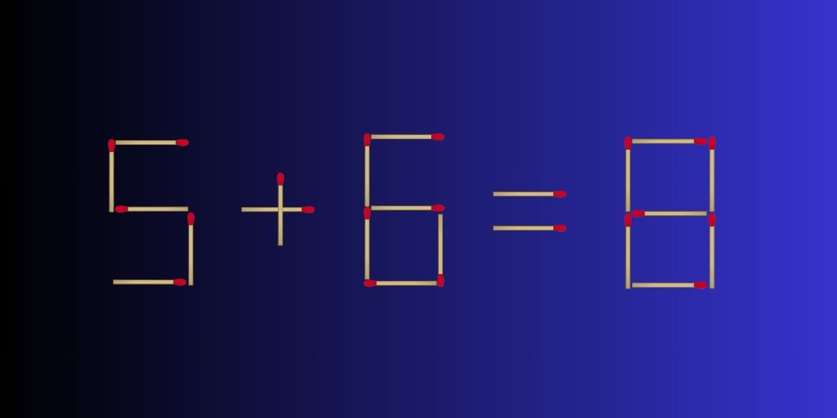 Test your IQ: Can you beat the clock? Solve this 2-matchstick puzzle in under 20 seconds!
