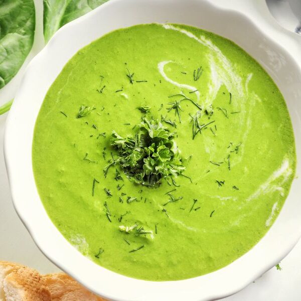 Whip up a storm with this easy and delicious creamy spinach soup