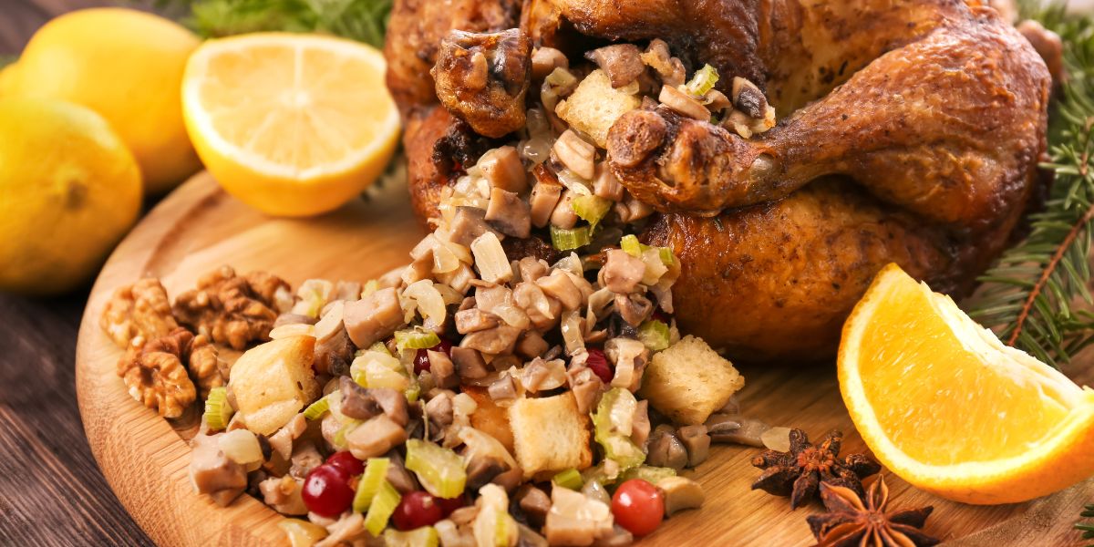 Savor the flavors: Mesmerizing roast turkey with stuffing