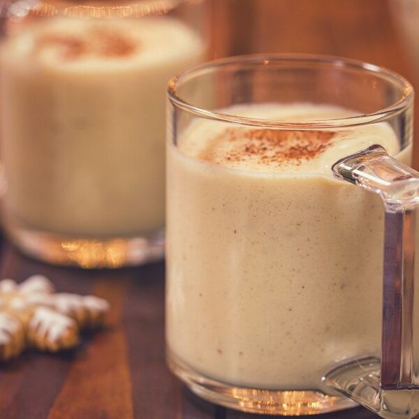 Whip up a festive treat with this easy spiced eggnog latte recipe