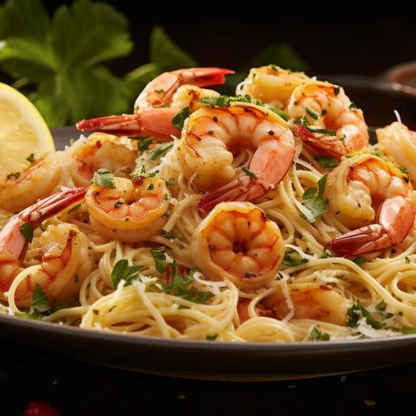 Twist your taste buds: zesty lemon garlic shrimp pasta