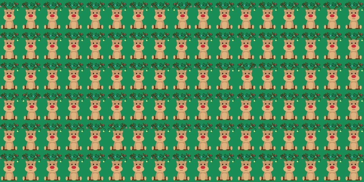 Can you spot the 4 odd reindeers among the Christmas crowd in under 20 seconds? Test your visual skills now!