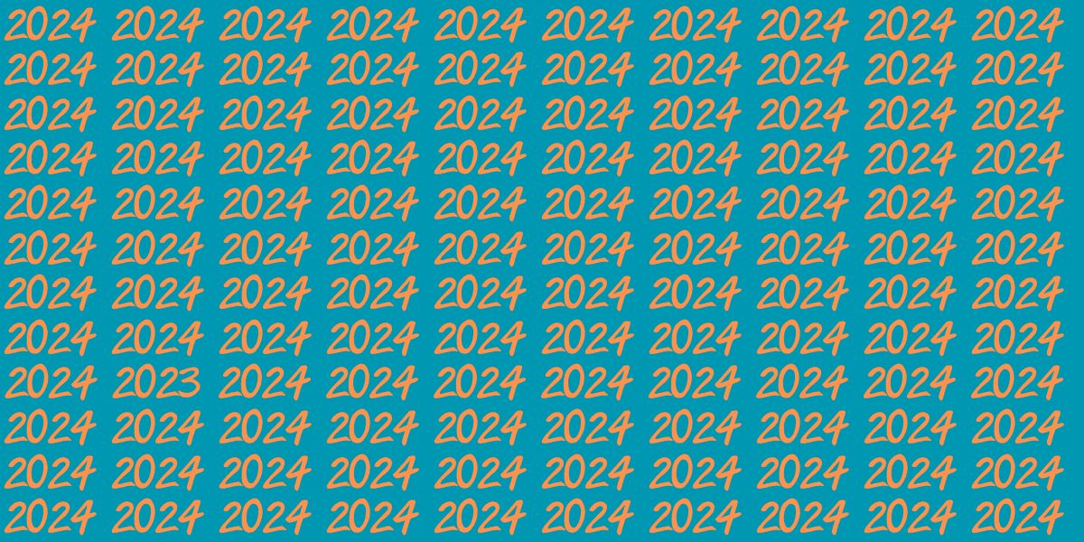 Pronto para comemorar o Ano Novo?  Encontre o 2023 escondido entre os 2024 em menos de 15 segundos!