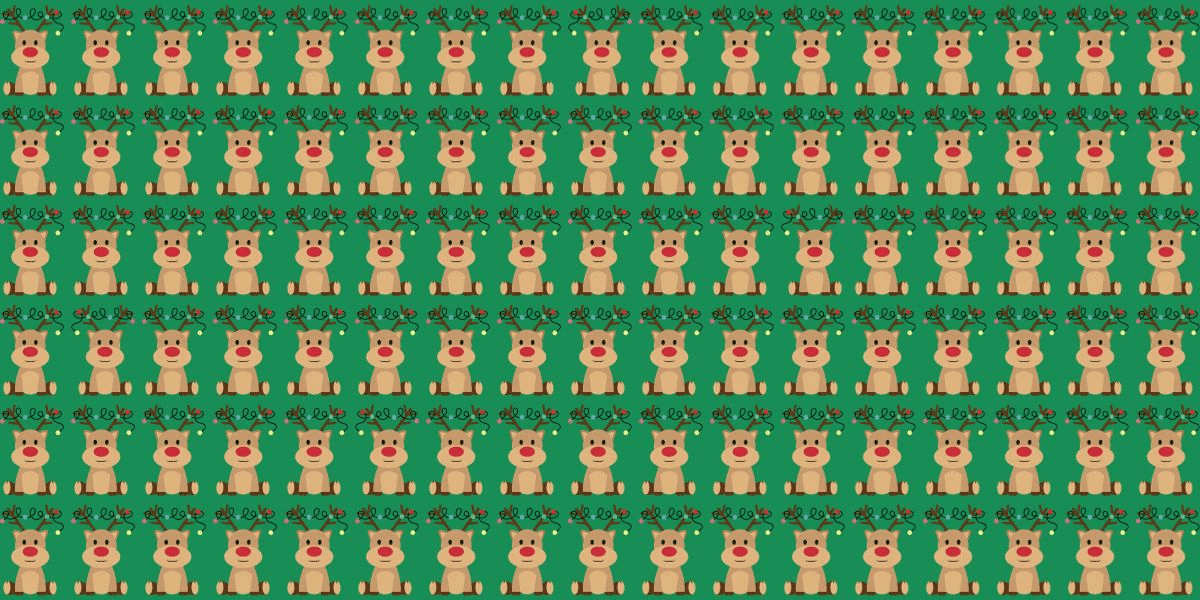 Can you spot the 4 odd reindeers among the Christmas crowd in under 20 seconds? Test your visual skills now!