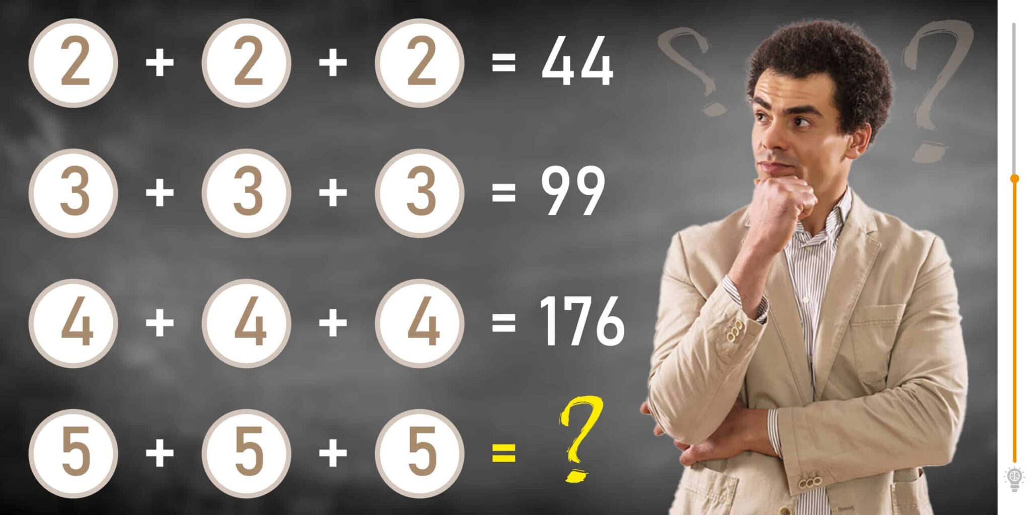 find out the number missing from this math riddle