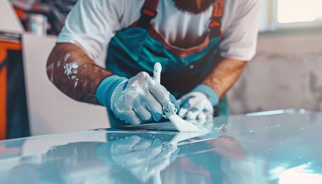 Repainting shiny surfaces, secrets for an impeccable finish