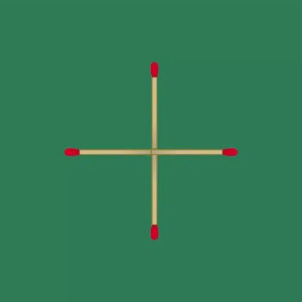 Can you solve it in 35 seconds? Create a square by moving just 1 of these 4 matches!