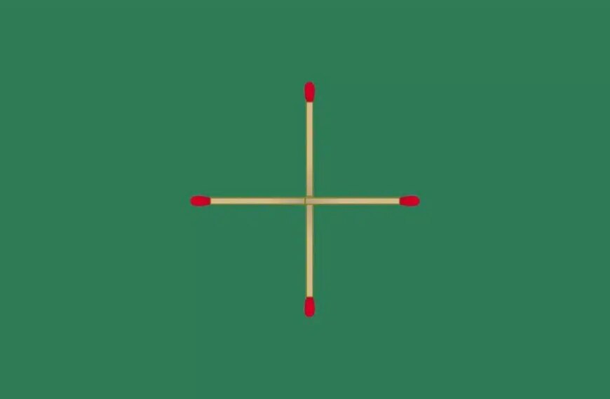 Can you solve it in 35 seconds? Create a square by moving just 1 of these 4 matches!