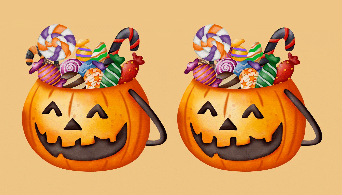 Do you accept the pumpkin challenge? Find the 3 differences between these tasty Halloweens in 15 seconds: only for real geniuses!