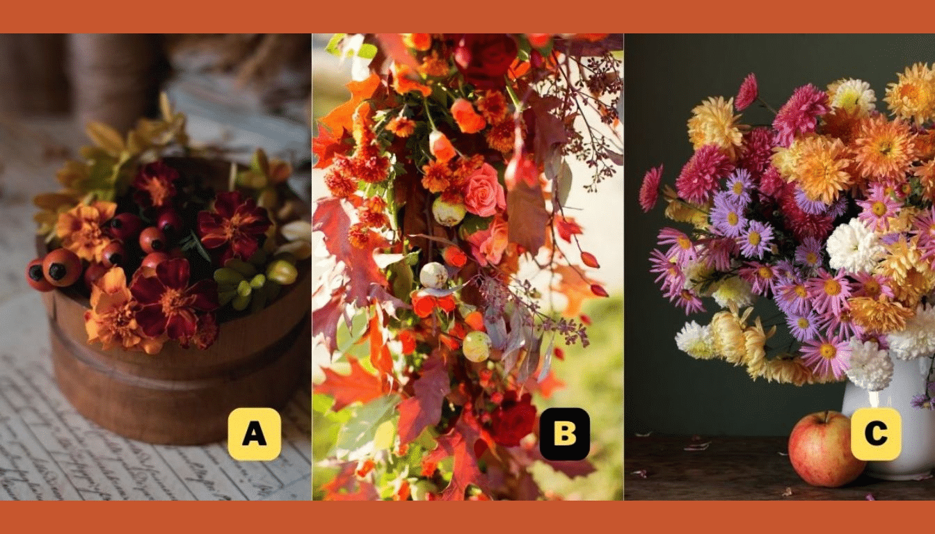 Personality test: Choose an autumn flower and find out if your soul is short-tempered or gentle!