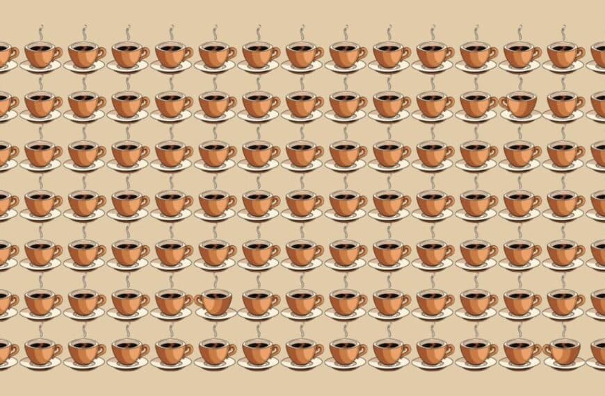 Test your eye for detail: Can you spot the 3 different coffee cups within 15 seconds?