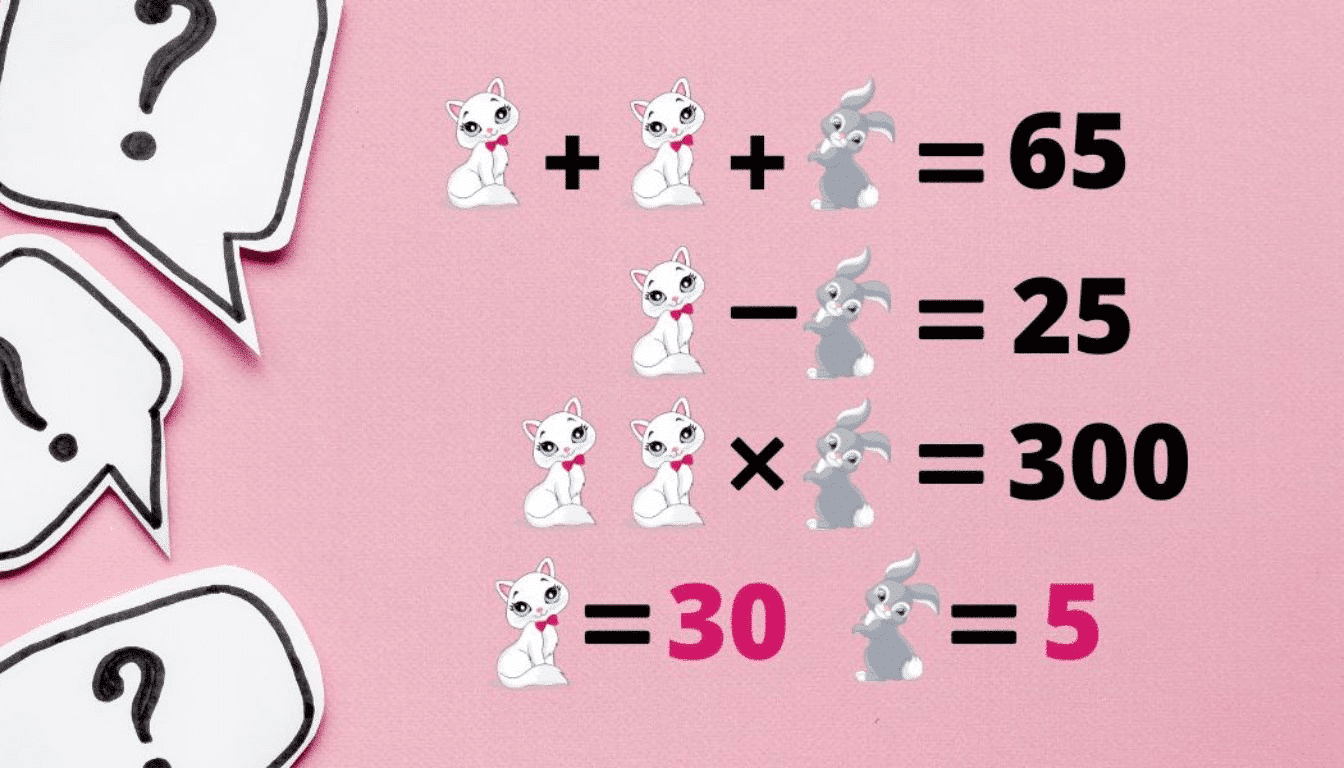 Can you solve the riddle: how much is the cat and the rabbit worth in 40 seconds?