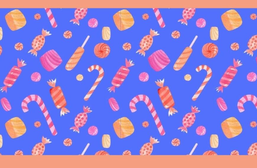 Test your eagle eyes: can you find the umbrella hidden among the sweets in 15 seconds?