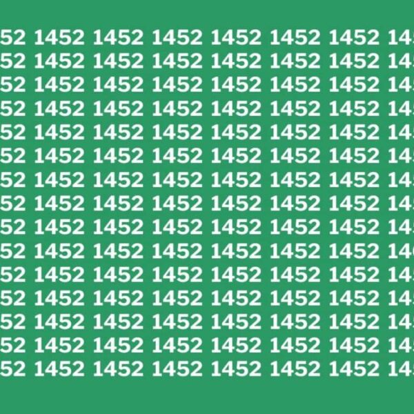 Show off your visual skills: can you spot the ‘1462’ among the ‘1452’ in just 20 seconds?