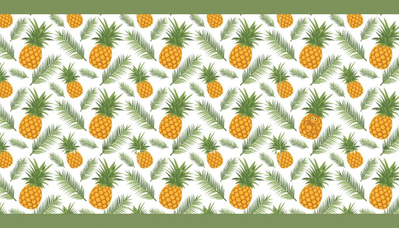 Can you beat the record? Find the monkey among the pineapples in just 15 seconds!