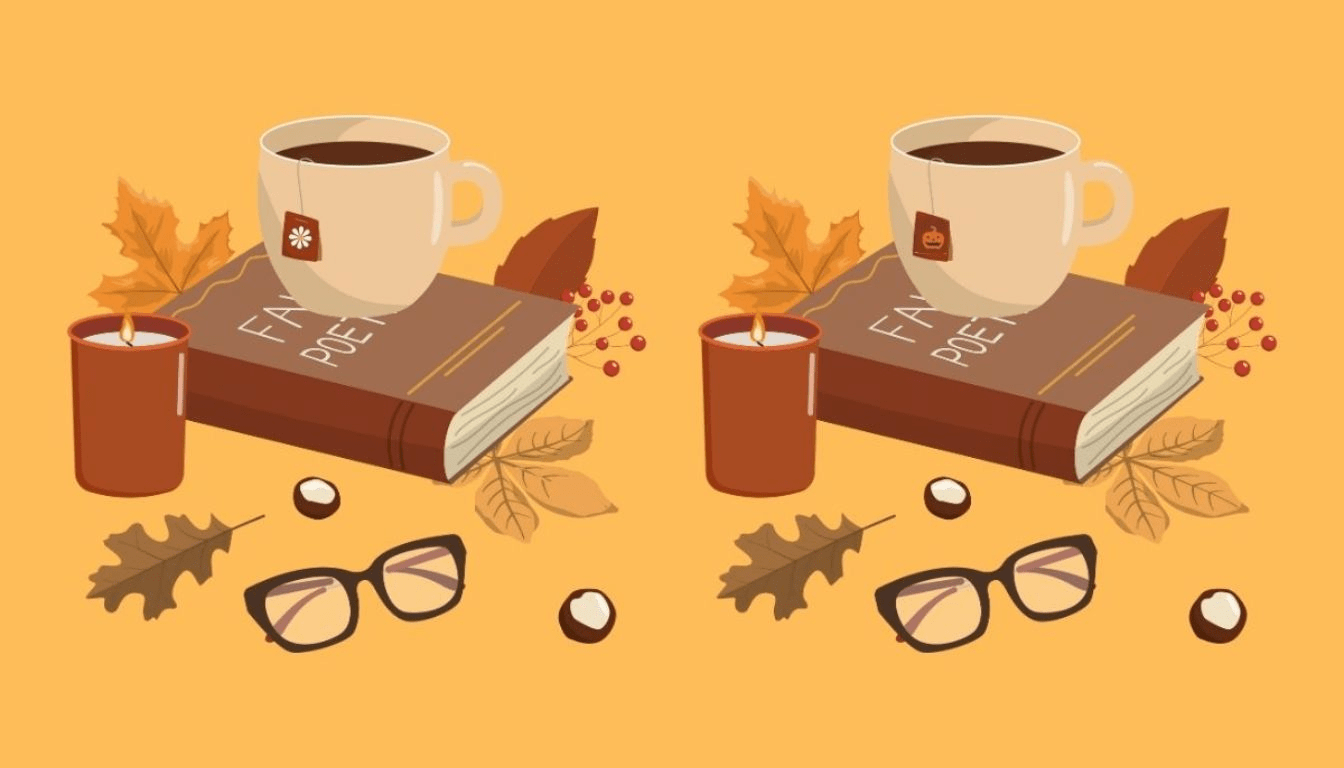 Observation Challenge: Can you find the 3 differences between the autumn objects in just 15 seconds? Only true geniuses can do it!