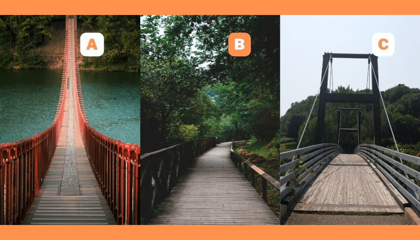 Personality test: are you ready to find out how much independence matters to you? Choose which bridge you want to cross!