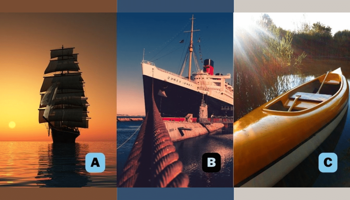 Personality test: which ship do you want to board? Your answer reveals whether you have a bold or cautious nature