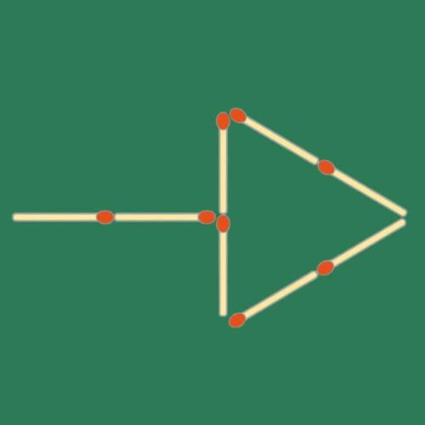 Challenge your mind: can you create 2 arrows by moving just 4 matches in less than 25 seconds?